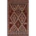 Geometric Tribal Moroccan Oriental Area Rug Hand-knotted Wool Carpet - 5'7" x 8'3"
