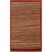 Striped Gabbeh Kashkoli Wool Rug Hand-knotted Foyer Modern Carpet - 3'3" x 4'11"