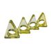 Yellow Triangle Napkin ( Set of 4) - 2.75x3.25x1