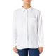 ONLY Damen Oversized Basic Hemd Bluse | Langarm Business Tunika Shirt | Classic Leinen Oberteil ONLTOKYO, Farben:Weiß, Größe:XL