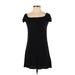 American Eagle Outfitters Casual Dress - A-Line: Black Solid Dresses - Women's Size X-Small