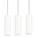 View 3 Light Linear Pendant - White Shades