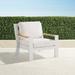 Calhoun Lounge Chair with Cushions in Matte White Aluminum - Rumor Snow, Standard - Frontgate