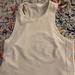 Lululemon Athletica Tops | Lulu Lemon Racerback Tank Size 4 | Color: Cream/White | Size: 4