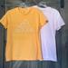 Adidas Tops | Adidas Bundle Of Two T-Shirts | Color: Orange/Pink | Size: M