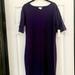 Lularoe Dresses | Nwt Lularoe Julia Style Short Sleeve Sheath Straight Dress Large | Color: Purple | Size: L