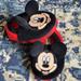 Disney Shoes | Disney Mickey Mouse Slippers Baby Size 5/6 | Color: Black/Red | Size: 5bb