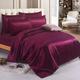 6 piece-Satin sheets Soft bedding shiny silky bedding in 11 colors bedding sets duvet/ duvet cover, Fitted sheet set, 4 pillow cases, complete bed sheet set-Double, King, Super king duvet set