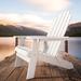 HERACLES Folding Adirondack Chair Plastic/Resin in White | 32 H x 30 W x 37.5 D in | Wayfair 13HERA06*8