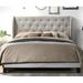 Home Design Inc. Northborough Tufted Low Profile Standard Bed Upholstered/Velvet in Gray | 45.5 H x 43.3 W x 80.3 D in | Wayfair 80033-111A