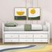 Winston Porter Twin Storage Platform Bed w/ Trundle & Drawers Wood in White | 36 H x 42 W x 80 D in | Wayfair 61FE7E2E70EC45959F710950E451FD6E