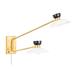 Whitley 19 3/4" High Aged Brass 2-Light Plug-In Wall Sconce