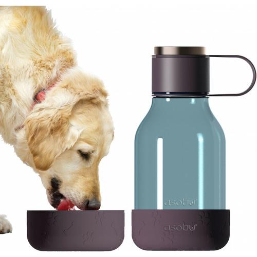 Asobu – Dog Bowl – Flasche aus Tritan mit Hundenapf 1,5 Liter Burgunderrot (TWB20 burgundy)