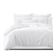 Sutton White Duvet Cover and Pillow Sham(s) Set