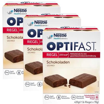 3x Optifast Riegel Schokolade 3x6x70 g Image