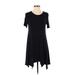 One Clothing Casual Dress - A-Line: Black Solid Dresses - Women's Size Small