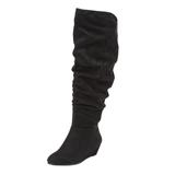 Wide Width Women's The Tamara Regular Calf Boot by Comfortview in Black (Size 10 1/2 W)