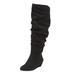 Wide Width Women's The Tamara Regular Calf Boot by Comfortview in Black (Size 8 1/2 W)