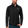 Men's Antigua Black Georgia Swarm Tribute Quarter-Zip Pullover Top