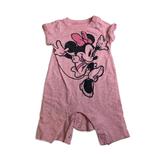 Disney One Pieces | Disney Jumping Beans Baby Girl Pink Minnie Mouse Bodysuit Short Sleeve Newborn | Color: Pink | Size: Newborn