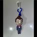 Disney Accessories | Disney Toy Story 4 Dummy Figural Bag Clip Keychain 3 Inch New! | Color: Blue/White | Size: Os