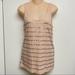 J. Crew Tops | J. Crew Sequin Pocket Tank Top Womens Size Small 100% Cotton. | Color: Tan | Size: S