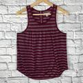 American Eagle Outfitters Tops | American Eagle Zipper Back Tank | Color: Purple/Silver | Size: S
