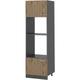 Armoire pour micro-onde "R-Line" 60cm Blanc brillant/Anthracite Vicco