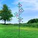 Exhart 4 Tier Cup Kinetic Garden Spinner Stake, 21 by 74 Inches Metal | 74 H x 21 W x 17 D in | Wayfair 73988-RS