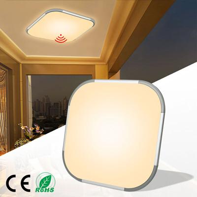 24W led Deckenleuchte Warmweiß Radar Sensor mit Bewegungsmelder - Moderne Deckenlampe Ultraslim led Image
