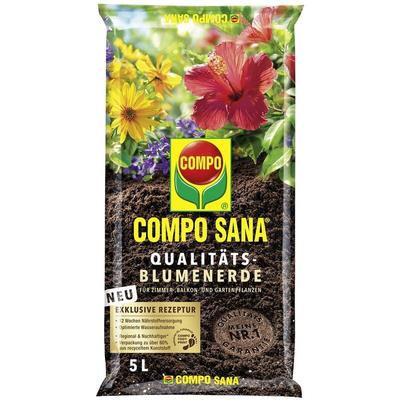 Sana® Qualitäts - Blumenerde - 5 Liter - Compo