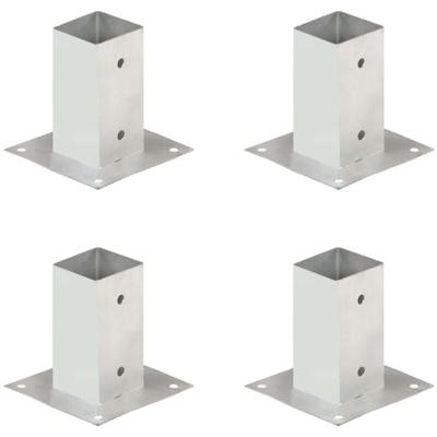 Pfostenanker 4 Stk. Verzinktes Metall 71 mm Vidaxl Image