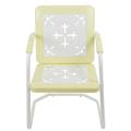 Northlight Seasonal 35" Square Outdoor Retro Tulip Armchair in Yellow | 35 H x 21 W x 22.5 D in | Wayfair NORTHLIGHT WB93628