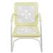 Northlight Seasonal 35" Square Outdoor Retro Tulip Armchair in Yellow | 35 H x 21 W x 22.5 D in | Wayfair NORTHLIGHT WB93628