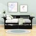 Harriet Bee Twin Size Wooden Daybed w/ 2 Drawers Wood in Gray | 34 H x 41 W x 79 D in | Wayfair DBD0519B02234D5E9D31D895FBE4C1CB