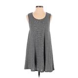 Forever 21 Casual Dress - A-Line: Black Stripes Dresses - Women's Size Small