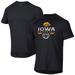 Men's Under Armour Black Iowa Hawkeyes Baseball Icon Raglan Performance T-Shirt