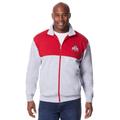 Men's Big & Tall NCAA Zip Front Fleece Jacket by NCAA in Ohio State (Size 4XL)