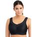 Plus Size Women's Wonderwire® High-Impact Underwire Sport Bra 9066 by Glamorise in Black (Size 44 B)