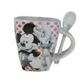 Disney Dining | Disney Jerry Leigh Minnie Mickey Donald Daisy Goofy Pluto Ceramic Mug W/ Spoon | Color: White | Size: Os