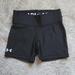 Under Armour Bottoms | Euc Under Armour Youth Medium Workout Shorts Black White Worn Once! | Color: Black/White | Size: Mg