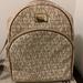 Michael Kors Bags | Michael Kors Backpack | Color: Cream | Size: Large Backpack