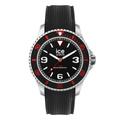 Ice-Watch - ICE steel Black red - Schwarze Herrenuhr mit Silikonarmband - 020373 (Medium)