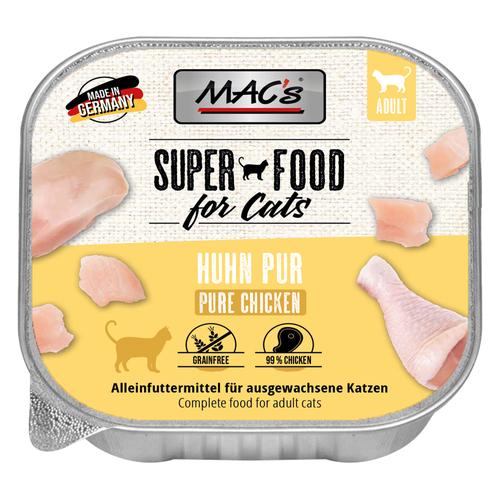 Sparpaket 64x100g MAC's Cat Schale Huhn Pur Katzenfutter nass