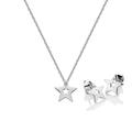 Hot Diamonds Diamond Amulets Star Set | Sterling Silver Chain