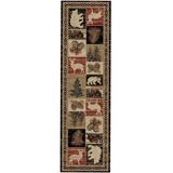 Brown/Red 91 x 27 x 0.4 in Area Rug - Mayberry Rug Hearthside Hillside Bluff Multi Area Rug Polypropylene | 91 H x 27 W x 0.4 D in | Wayfair