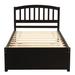 Red Barrel Studio® Twin Platform Bed Wood in Brown | 37.5 H x 41.7 W x 79.5 D in | Wayfair B6A78F5CE8844B4B8E59618D1DEC7756