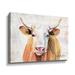 Gracie Oaks Royal Gold Steer - Wrapped Canvas Painting Canvas in Black/Brown/Pink | 14 H x 18 W x 2 D in | Wayfair 63859518C80447578A06CE8ECDCD96C3