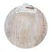 Gracie Oaks Large Round White Wood Serving Board Wood in Brown/White | 1 H x 14 W x 14 D in | Wayfair 95756C15302B488DA4FB43FB3A6DCFE4