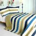 Pure Sea Air 3PC Patchwork Quilt Set (Full/Queen Size)